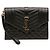 Autre Marque Clutch a Busta Saint Laurent Black Grain De Poudre Triquilt Monogram