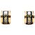 Orecchini a clip Hermès Gold placcati oro in smalto Cloisonné
