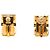 Orecchini a clip Hermès Gold placcati oro in smalto Cloisonné - vista 2