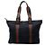 Borsa Shopper Tote Gucci in tela GG nera con banda Web