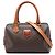 Céline Celine Satchel aus Macadam beschichtetem Canvas in Braun