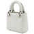 Dior Silver Micro Iridescent Lambskin Cannage Lady Dior - vista 2