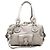 Borsa a tracolla Chloé Paddington con tasca anteriore in pelle grigia