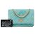Chanel Blue Quilted Velvet Reissue 2.55 Wallet on Chain - vista 6