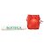 Bottega Veneta Borsa a Secchiello Small Nappa Maxi Intrecciato Cassette Rossa - vista 7