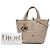 Borsa Satchel Dior Toujours Small in vitello Macrocannage Beige - vista 6