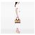 Borsa Dome Satchel Burberry Beige Haymarket Check Coated Canvas - vista 6
