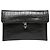 Clutch Alexander McQueen in pelle embossed effetto coccodrillo nera con teschio