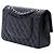 Chanel Black Medium Classic Lambskin Double Flap - vista 2