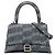 Borsa Hourglass Top Handle Balenciaga Blue Small BB Monogram Denim