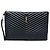 Autre Marque Portadocumenti Cassandre Saint Laurent in pelle di vitello chevron nera