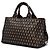 Tote Prada in Tessuto Broccato Canapa Marrone - vista 2