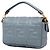 Borsa Satchel Baguette Fendi in pelle goffrata Mini Zucca Grigia - vista 2