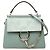 Borsa Faye Chloé Piccola in Vitello e Camoscio Blu