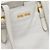 Tote Miu Miu in vitello morbido bianco con borchie - vista 5
