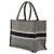 Dior Book Tote Media in tela ricamata pied-de-poule Nero - vista 2