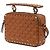 Borsa Camera Valentino Rockstud Spike in nappa marrone con doppia zip - vista 3