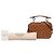 Borsa Camera Valentino Rockstud Spike in nappa marrone con doppia zip - vista 6
