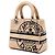 Dior Beige Medium Jute Embroidered Lady D Lite - vista 2