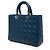 Dior Blue Large Lambskin Cannage Lady Dior - vista 2