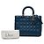 Dior Blue Large Lambskin Cannage Lady Dior - vista 6