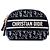 Necessaire Dior in velluto blu ricamato Oblique