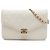 Chanel White Paris Cuba Quilted Caviar Thread Around Wallet On Chain