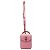 Bamboo Gucci Mini Bolsa de Couro de Bezerro Rosa com Alça de Bambu