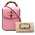 Bamboo Gucci Mini Bolsa de Couro de Bezerro Rosa com Alça de Bambu - vista 11