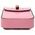 Bamboo Gucci Mini Bolsa de Couro de Bezerro Rosa com Alça de Bambu - vista 8