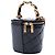 Borsa Vanity Chanel Afternoon Tea in vernice matelassé nera con manico e catena - vista 2