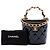 Borsa Vanity Chanel Afternoon Tea in vernice matelassé nera con manico e catena - vista 7