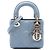 Dior Blue Micro Lambskin Cannage Lady Dior