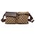 Borsa cintura Gucci Beige GG Canvas Web con doppia tasca