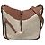 Bolsa Hammock LOEWE pequena em couro e tela Anagram marrom