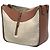 Bolsa Hammock LOEWE pequena em couro e tela Anagram marrom - vista 2