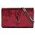 Autre Marque Saint Laurent Red Velvet Monogram Kate Wallet On Chain
