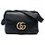 Borsa a tracolla Gucci GG Marmont piccola in pelle di vitello nera