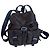 Prada Mochila de Nailon Marrón y Cuero