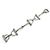 Hermès BRACCIALE VINTAGE HERMES MORS 18.8CM GAETAN DE PERCIN IN ARGENTO 800 40.5G BANGLE