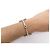 Hermès BRACCIALE VINTAGE HERMES MORS 18.8CM GAETAN DE PERCIN IN ARGENTO 800 40.5G BANGLE - vista 4