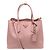 NOVA BOLSA DE MÃO PRADA DOUBLE B2756T COURO SAFFIANO ROSE COM ALÇA