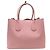NOVA BOLSA DE MÃO PRADA DOUBLE B2756T COURO SAFFIANO ROSE COM ALÇA - vista 2