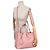 NOVA BOLSA DE MÃO PRADA DOUBLE B2756T COURO SAFFIANO ROSE COM ALÇA - vista 7
