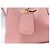 NOVA BOLSA DE MÃO PRADA DOUBLE B2756T COURO SAFFIANO ROSE COM ALÇA - vista 9