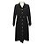 ABRIGO LARGO CHANEL BOTONES LOGO CC SOL 44 L EN CACHEMIRA NEGRO