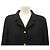 ABRIGO LARGO CHANEL BOTONES LOGO CC SOL 44 L EN CACHEMIRA NEGRO - vista 2