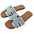Hermès SCARPE HERMES MULES ORAN IN CANVAS DENIM BLU H241060Z 41 SANDALI SHOES