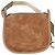 Borsa a tracolla Burberry Mini B Clip in camoscio marrone - vista 3