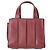 Borsa Max Mara Micro Whitney in pelle bordeaux - vista 3